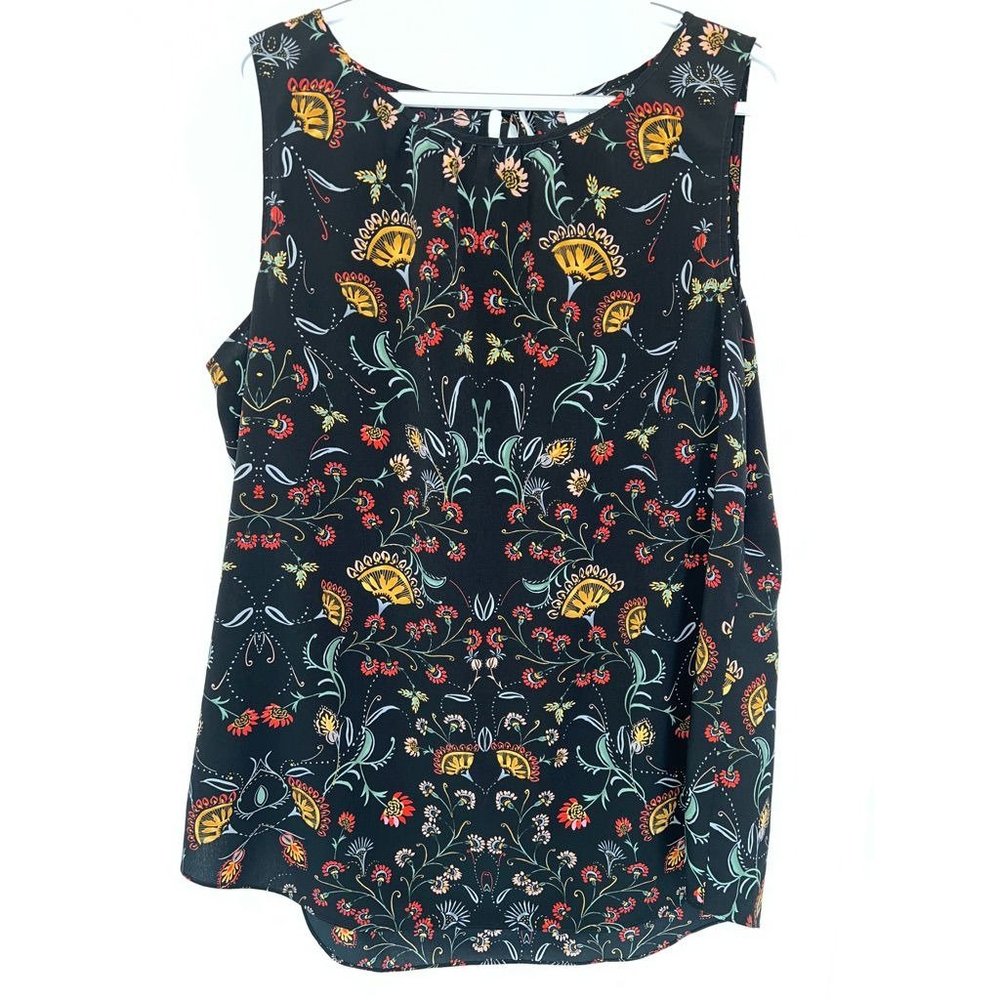 CABI FLORAL BLOUSE SIZE XL